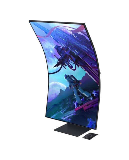 Monitor PC Gaming curvo 55" (139,7 cm) Samsung Odyssey Ark, UHD, Smart TV Apps, - Blanco Blanco-5