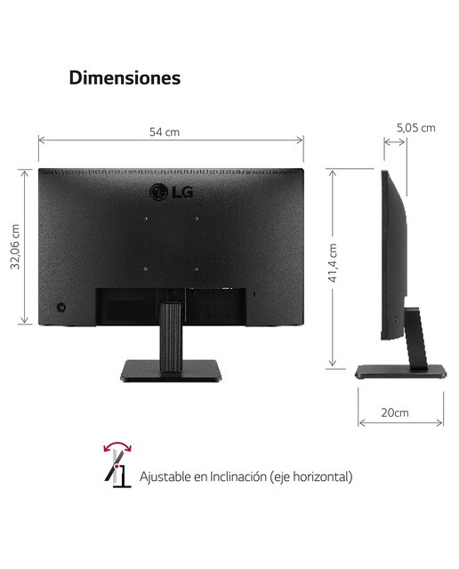 Monitor PC 60,4 cm (23,8") LG 24MR400-B, 100 Hz, IPS Full HD - Negro Negro-4