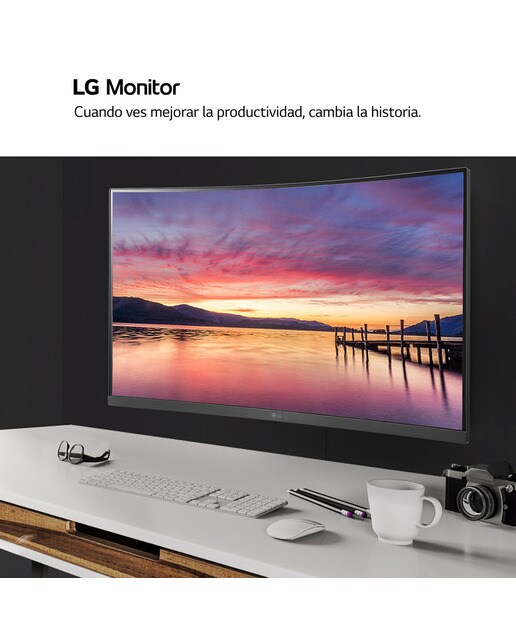 Monitor PC curvo 80cm (31,5") LG 32MR50C-B, 100 Hz, AMD FreeSync Premium Negro-8
