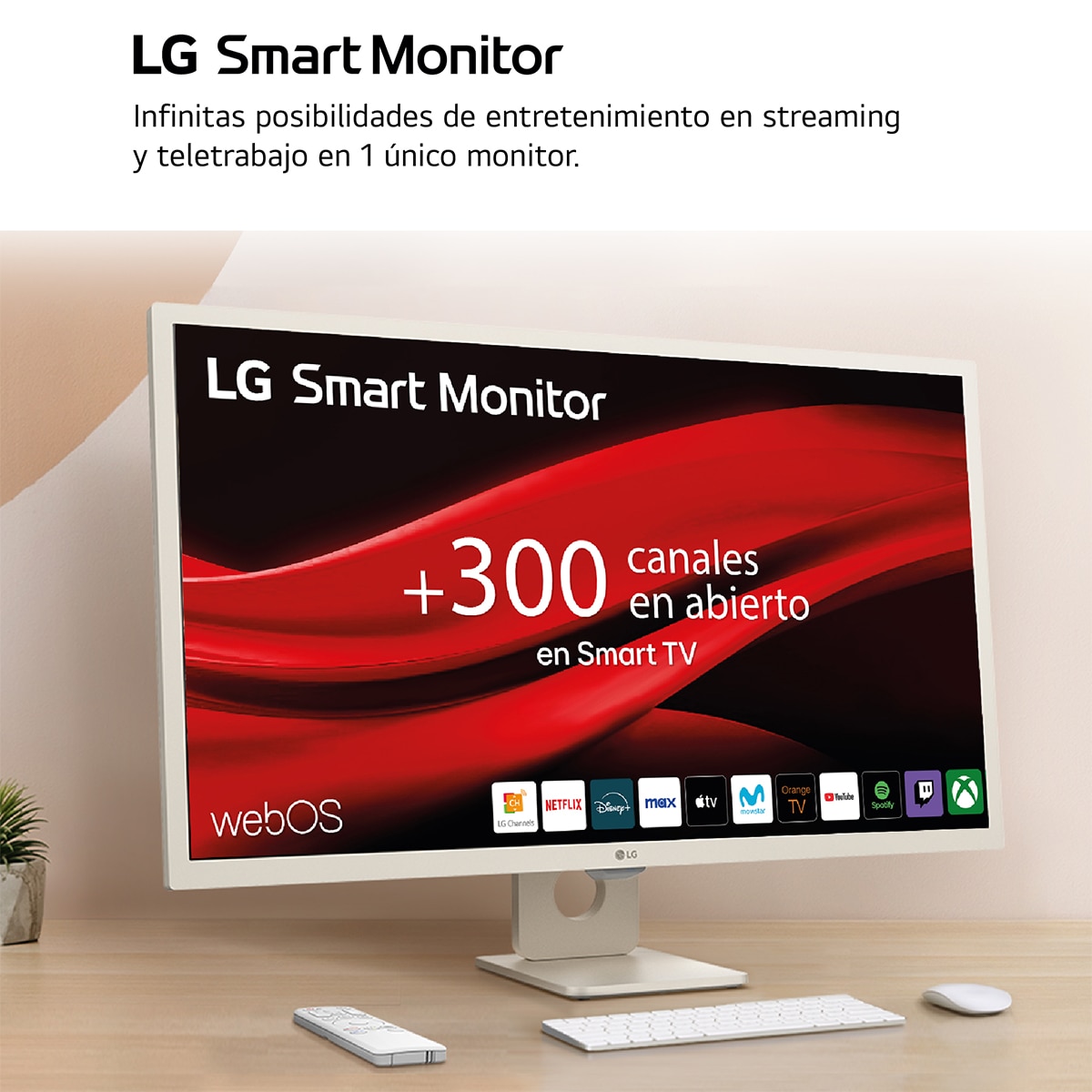 Monitor PC 80 cm (31,5") LG 32SR50F MyView Smart TV webOS23, 60 Hz Full HD IPS, HDR10 Blanco-13