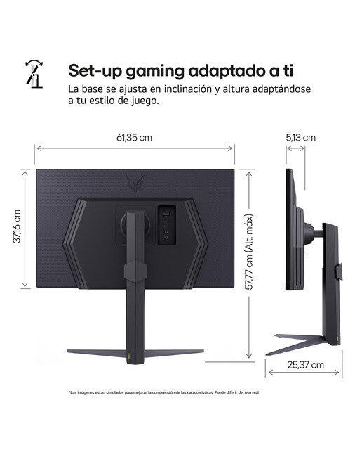 Monitor PC Gaming LG UltraGear 27" 27GS75Q 200 Hz, QHD, FreeSync Premium, G-Sync Preto-2