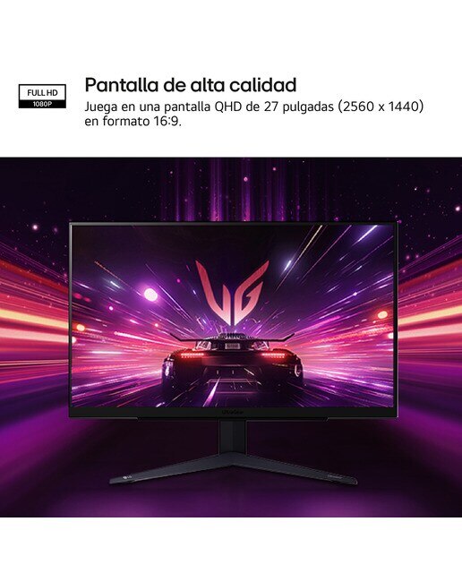 Monitor PC Gaming LG UltraGear 27" 27GS75Q 200 Hz, QHD, FreeSync Premium, G-Sync Preto-4