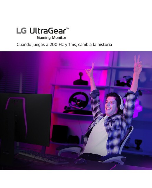 Monitor PC Gaming LG UltraGear 27" 27GS75Q 200 Hz, QHD, FreeSync Premium, G-Sync Preto-9