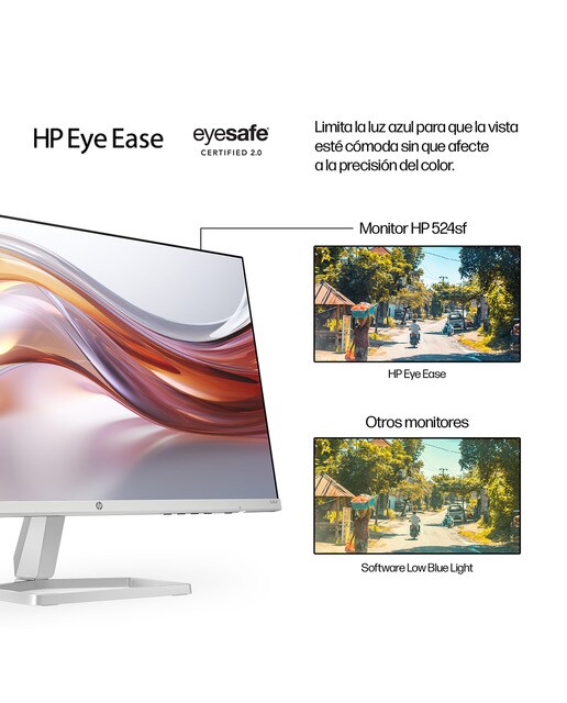 Monitor PC 60,4 cm (23,8") HP S5 524sf, 100 Hz FHD IPS antirreflectante y certificación Eyesafe Plata-7