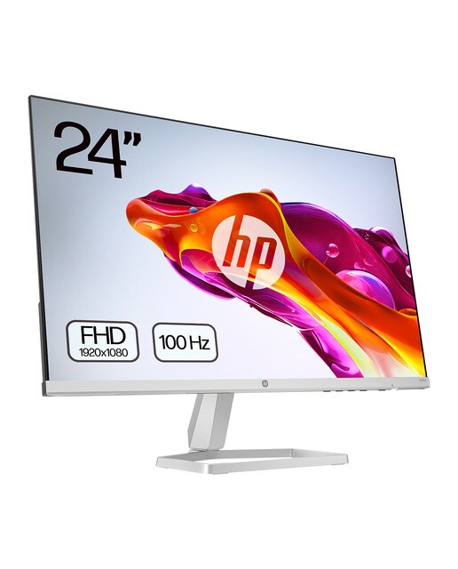 Monitor PC 60,4 cm (23,8") HP S5 524sw, 100 Hz FHD IPS antirreflectante y certificación Eyesafe Plata / Blanco-1