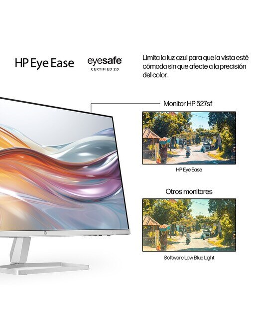 Monitor PC 68,6 cm (27") HP S5 527sf, 100 Hz FHD IPS antirreflectante y certificación Eyesafe Plata-7