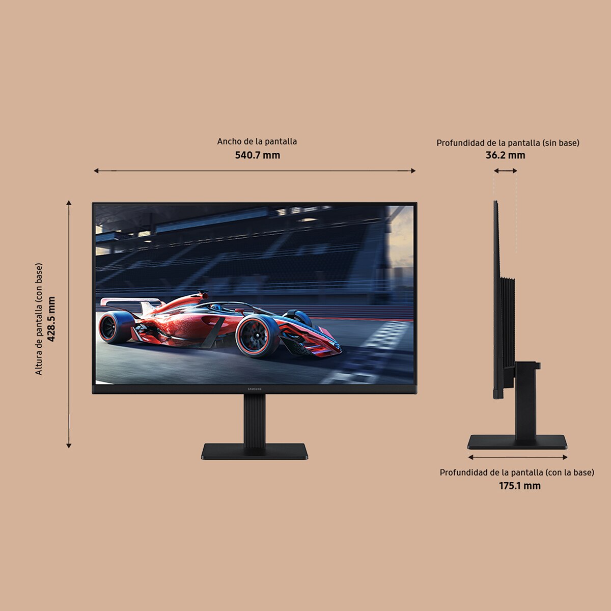 Monitor PC 60,96cm (24") Samsung Essential S30GD LS24D300, 100 Hz, Full HD, Eye Saver Mode, Flicker Free 2