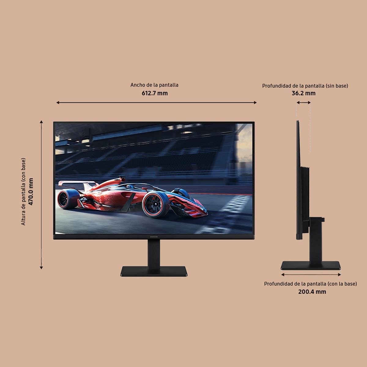 Monitor PC 68,58cm (27") Samsung Essential S30GD LS27D300, 100 Hz, Full HD 2