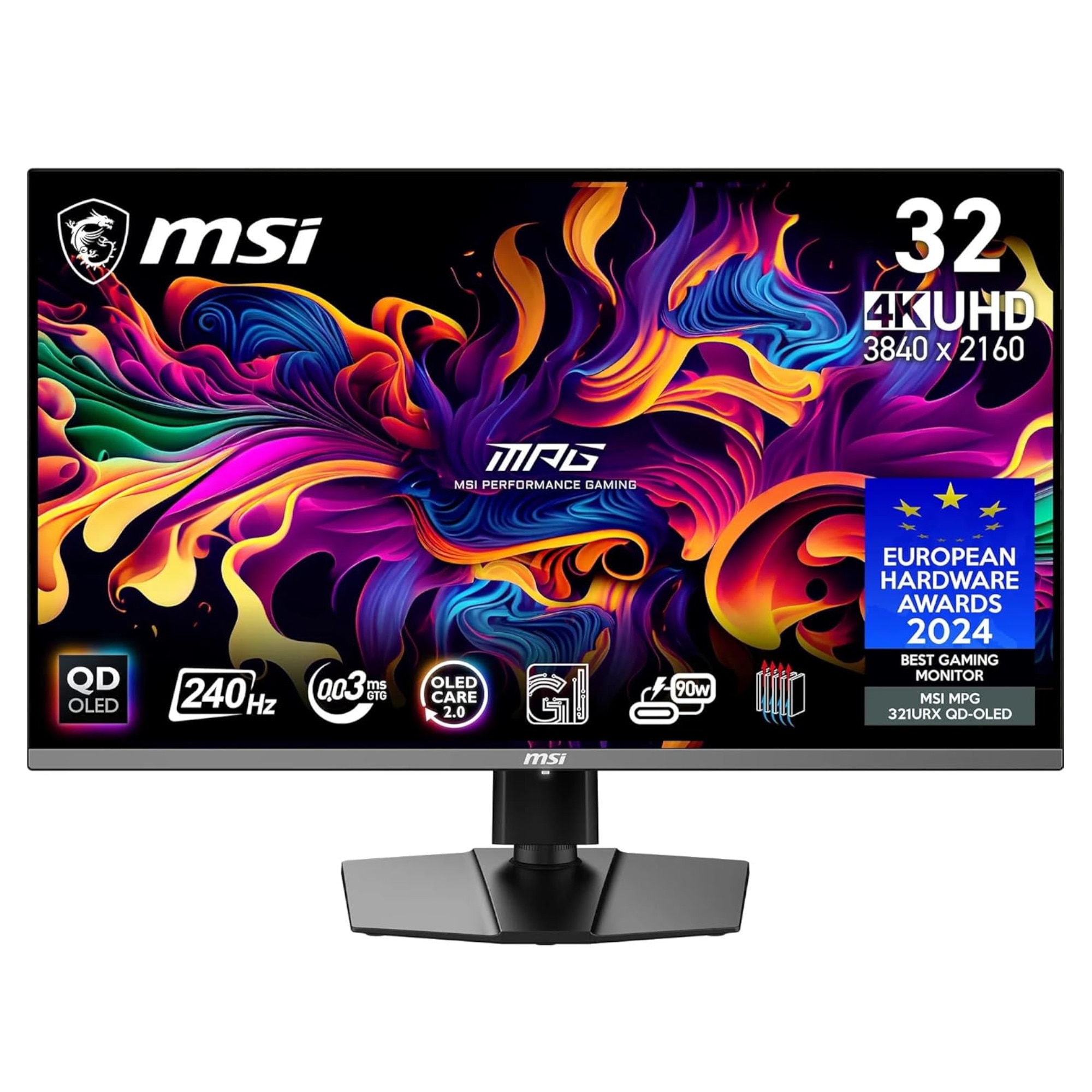 Imagen 0 de Monitor PC Gaming 80cm (31,5") MSI MPG 321URX, 240 Hz, UHD 4K QD-OLED
