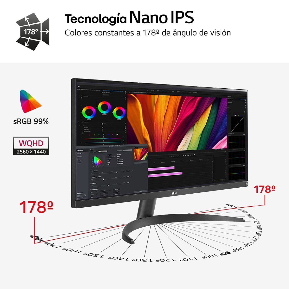 Monitor PC curvo 73cm (29") LG UltraWide 29WQ60A-B, 100 Hz, Full HD IPS Negro-8