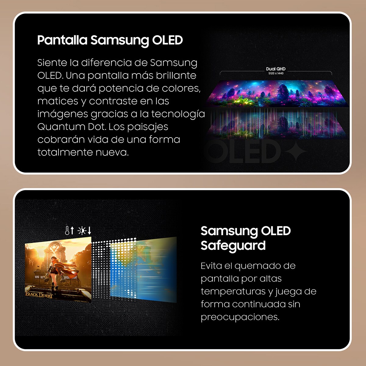 Monitor PC Gaming curvo 124,4cm (49") Samsung Odyssey Oled G9, 144 Hz, DQHD QD-OLED Plata-3