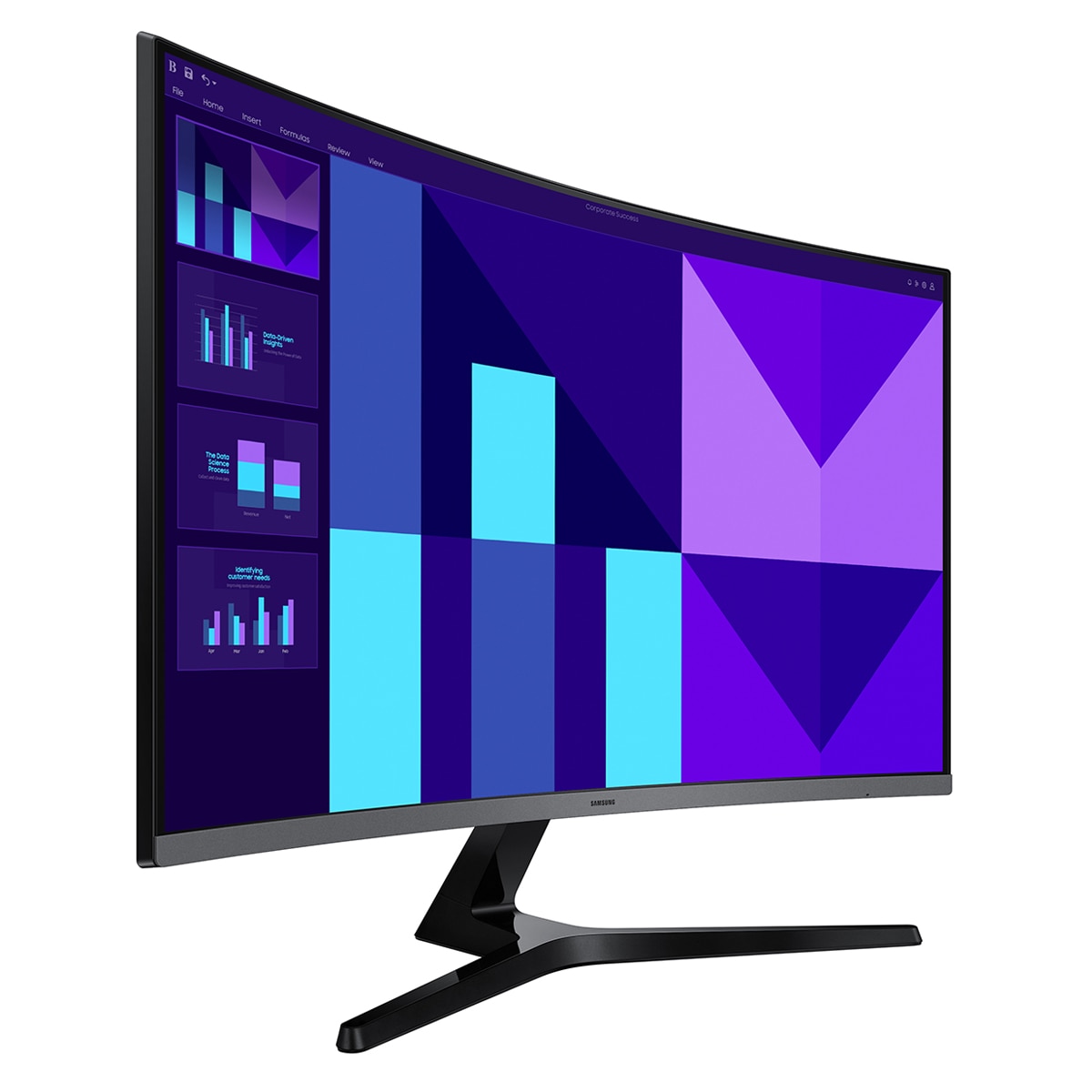 Monitor PC curvo 81,2cm (32") Samsung Essential S30GD, 100 Hz, Full HD Negro-3