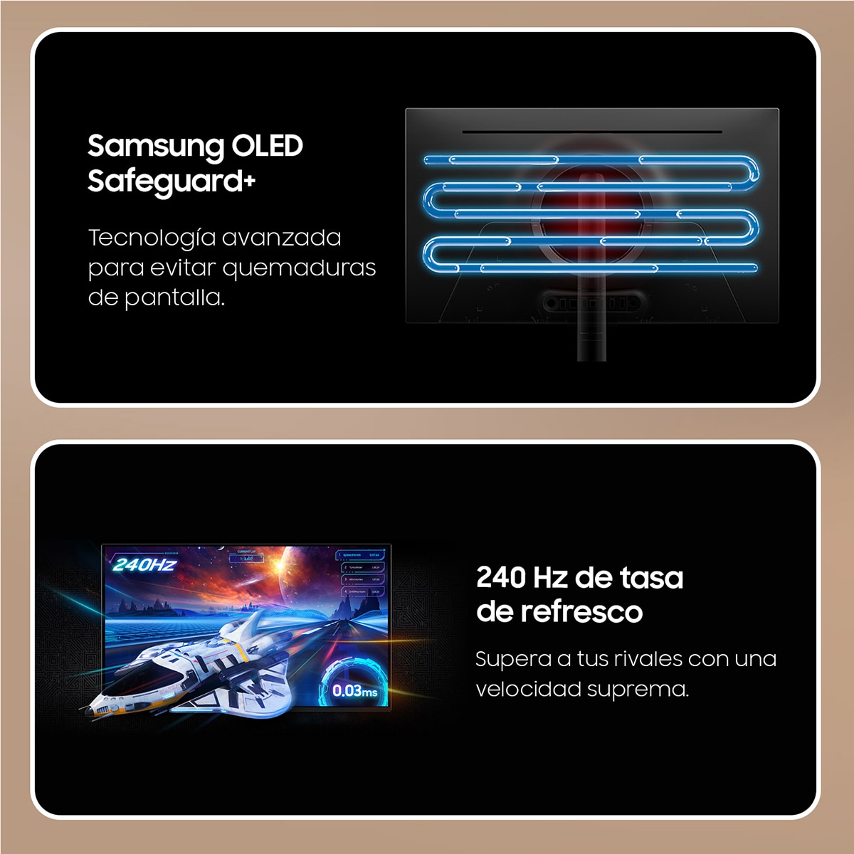 Monitor PC Gaming 81,2cm (32") Samsung Odyssey Oled G8 - G81SF, 240 Hz, UHD 4K Plateado-4