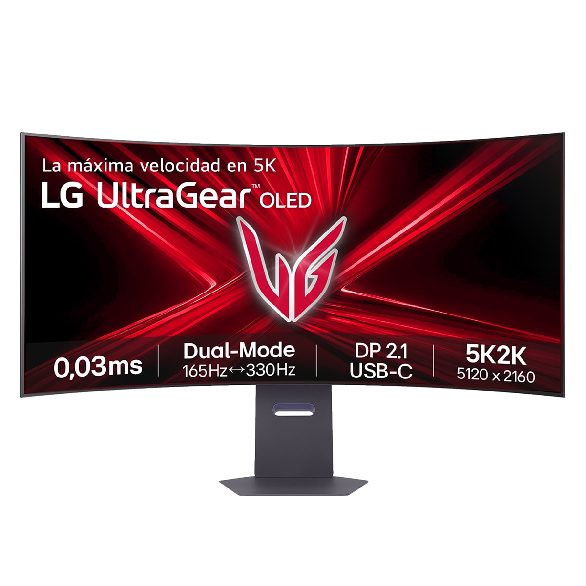 Imagen 0 de Monitor PC Gaming curvo 113cm (45") LG UltraGear 45GX950A-B, 165Hz, OLED 5K2K