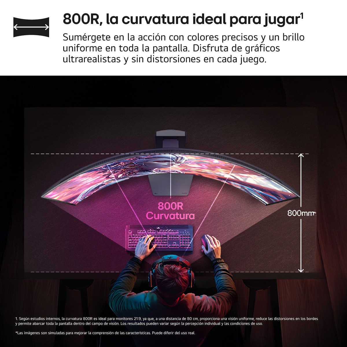 Monitor PC Gaming curvo 113cm (45") LG UltraGear 45GX950A-B, 165Hz, OLED 5K2K Gris-7