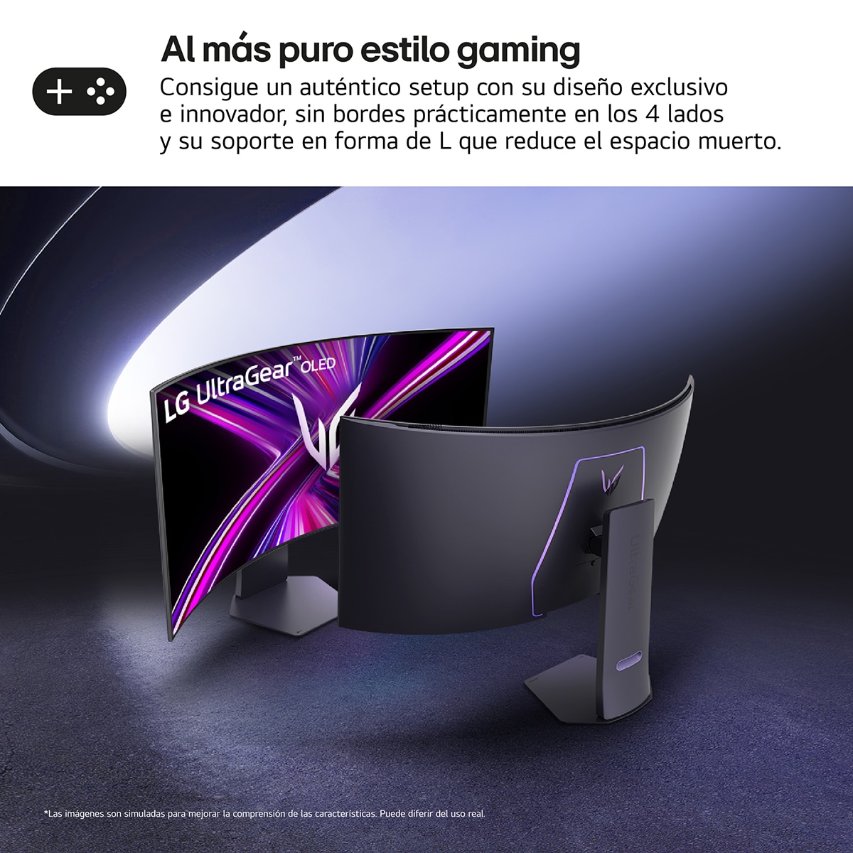 Monitor PC Gaming curvo 113cm (45") LG UltraGear 45GX950A-B, 165Hz, OLED 5K2K Gris-11
