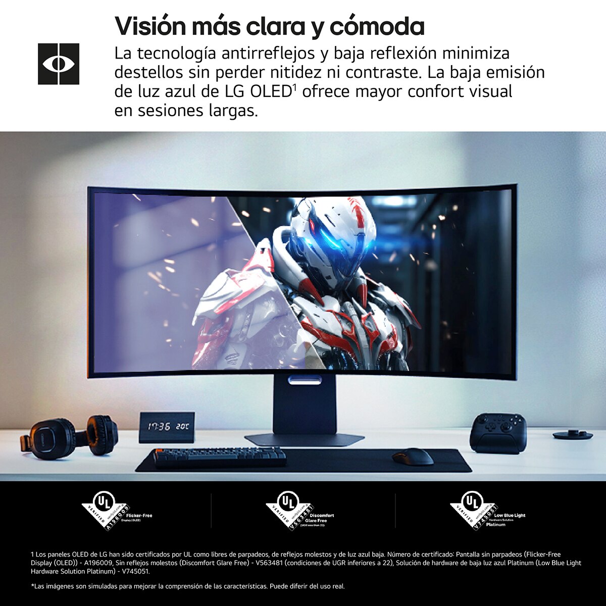 Monitor PC Gaming curvo 113cm (45") LG UltraGear 45GX950A-B, 165Hz, OLED 5K2K Gris-13