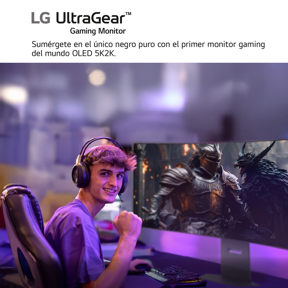 Monitor PC Gaming curvo 113cm (45") LG UltraGear 45GX950A-B, 165Hz, OLED 5K2K Gris-15