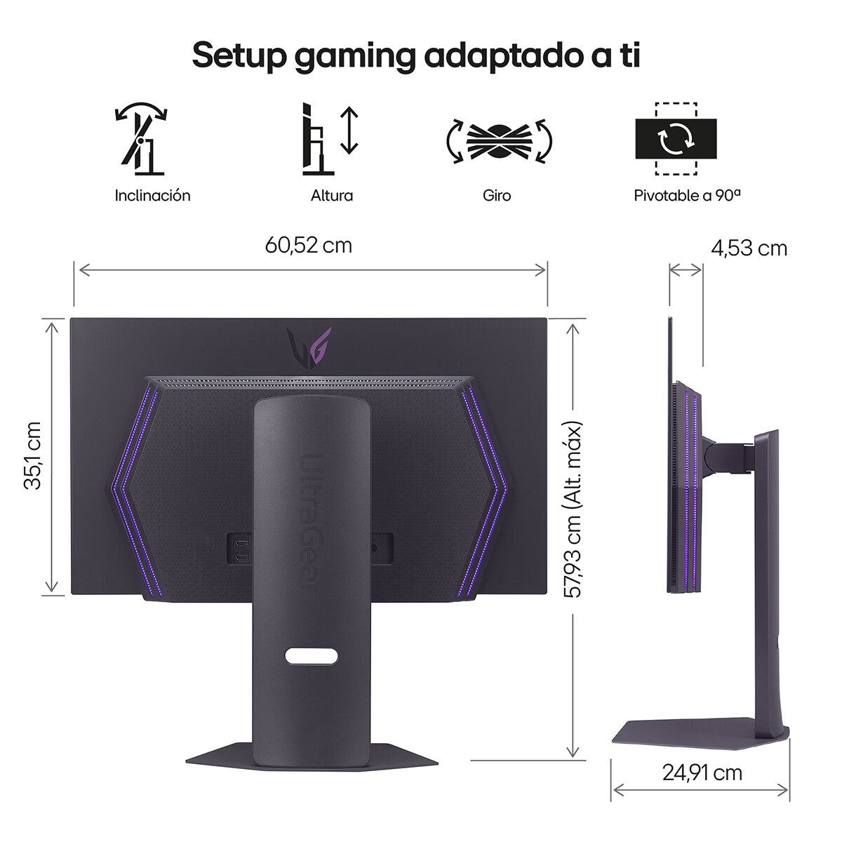 Monitor PC Gaming 67cm (27") LG UltraGear 27GX790A-B, 480Hz, QHD Gris-2