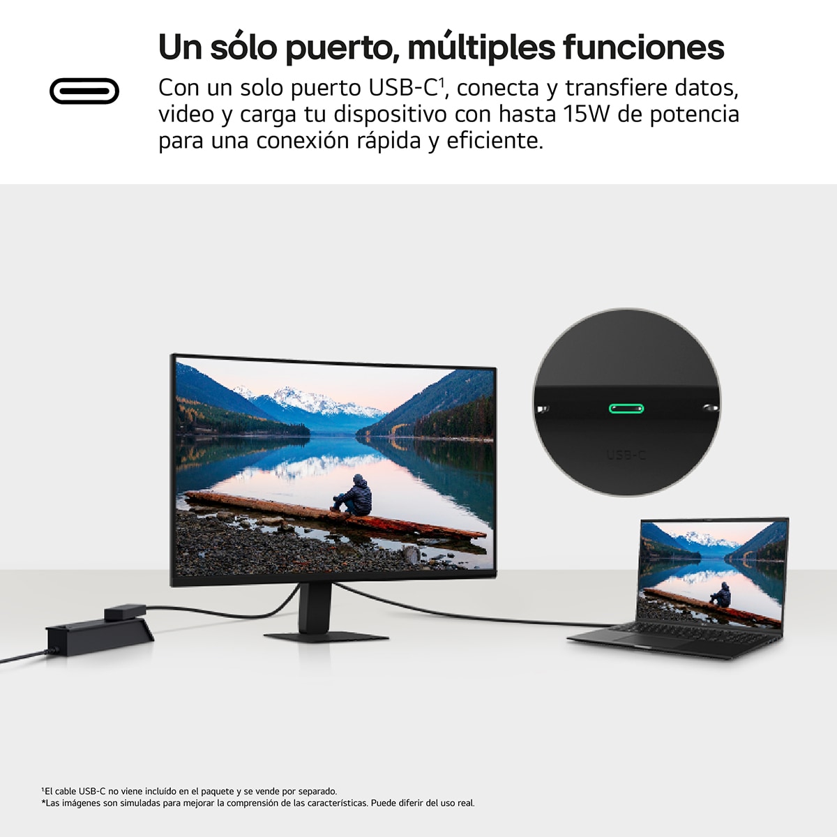 Monitor PC curvo 69cm (27") LG 27U421A-B, 100Hz, Full HD Negro mate-6