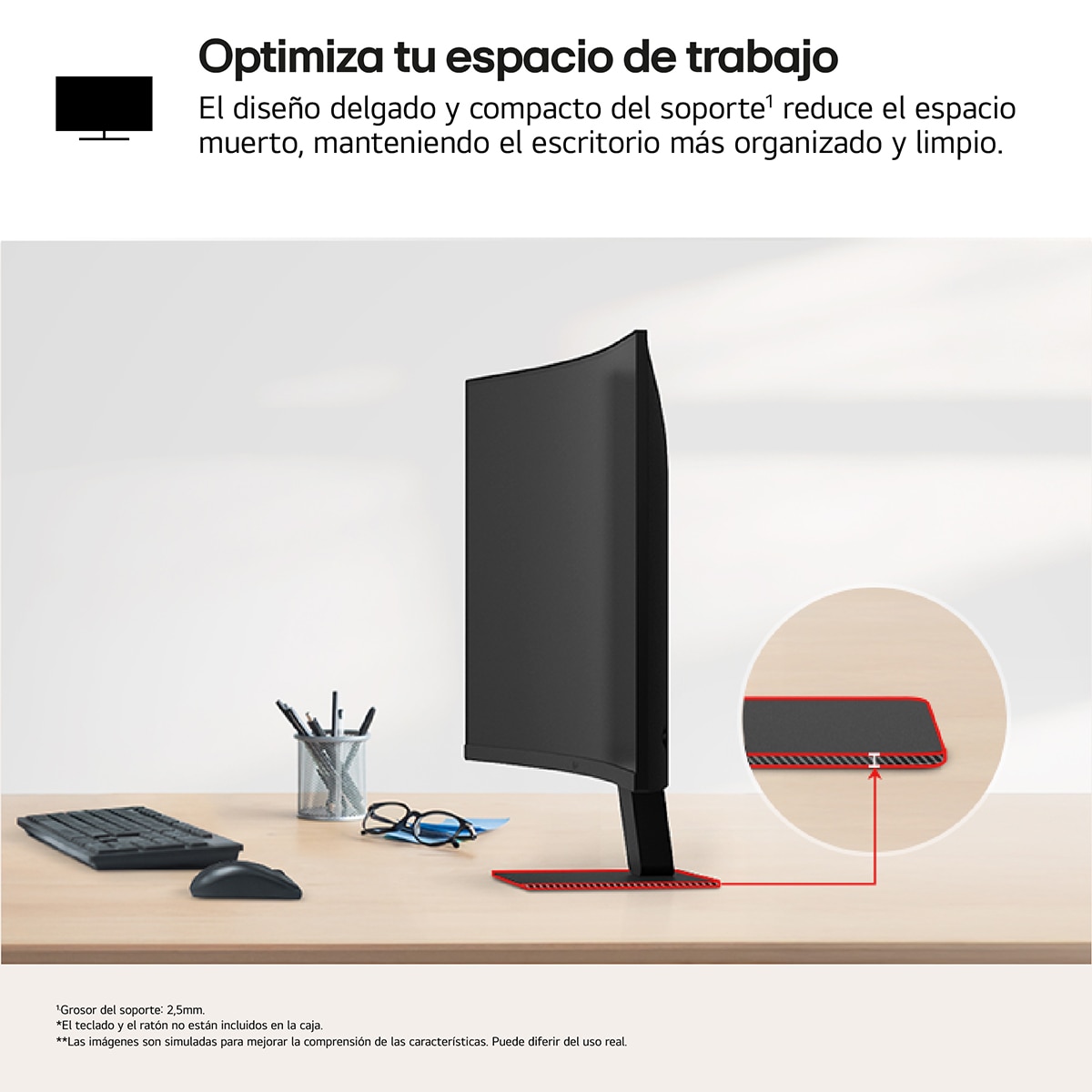 Monitor PC curvo 69cm (27") LG 27U421A-B, 100Hz, Full HD Negro mate-11