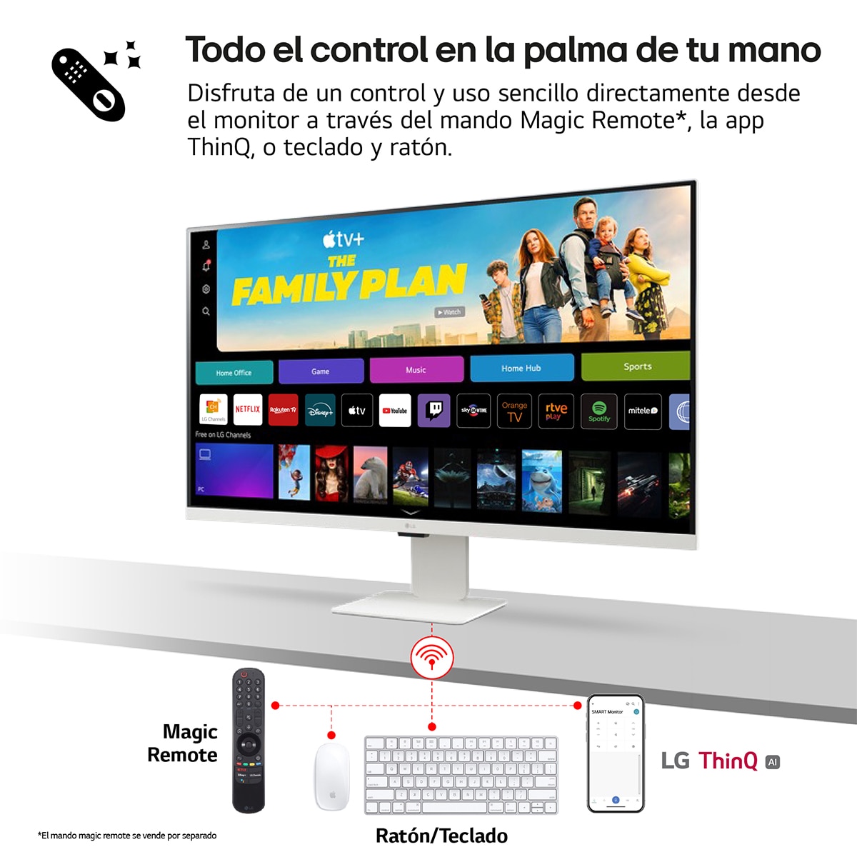 Monitor PC 68,5cm (27") LG MyView Smart Monitor 27U511SA-W, 100 Hz, Full HD Blanco-8
