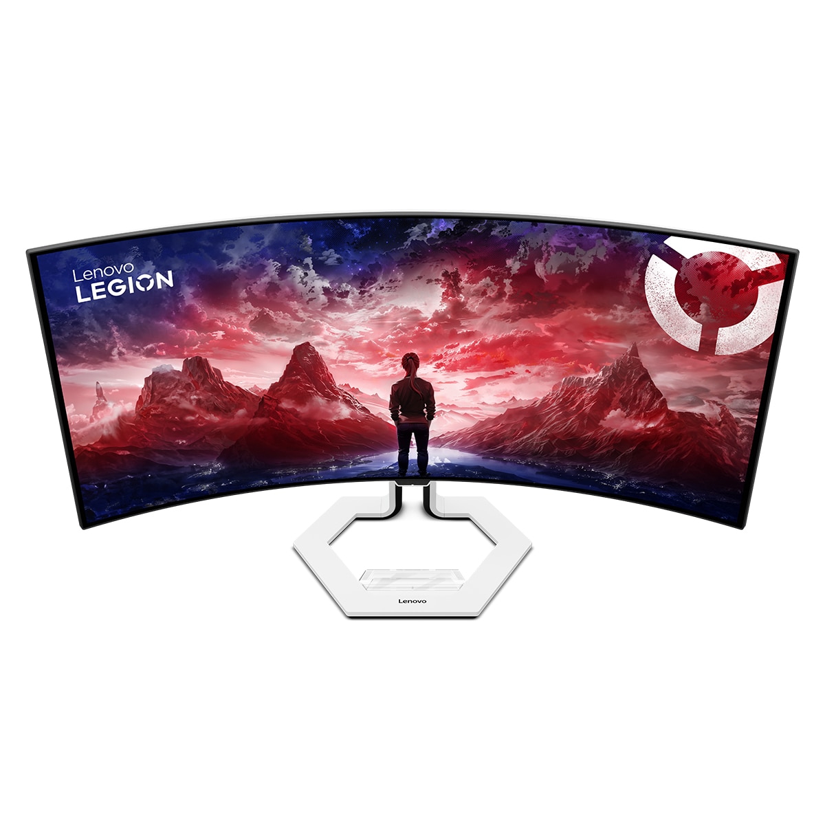Monitor PC Gaming curvo 86,3cm (34") Lenovo Legion PRO 34WD-10, 240 Hz, OLED WQHD Blanco / Negro-2