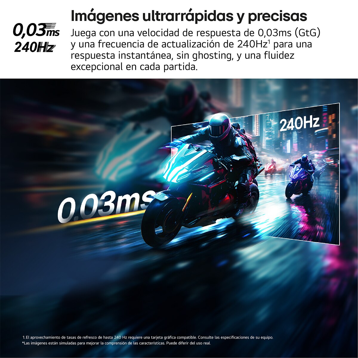 Monitor PC Gaming curvo 113cm (45") LG UltraGear OLED 45GX90SA, 240Hz, QHD, con Smart TV LG webOS AI Gris-7