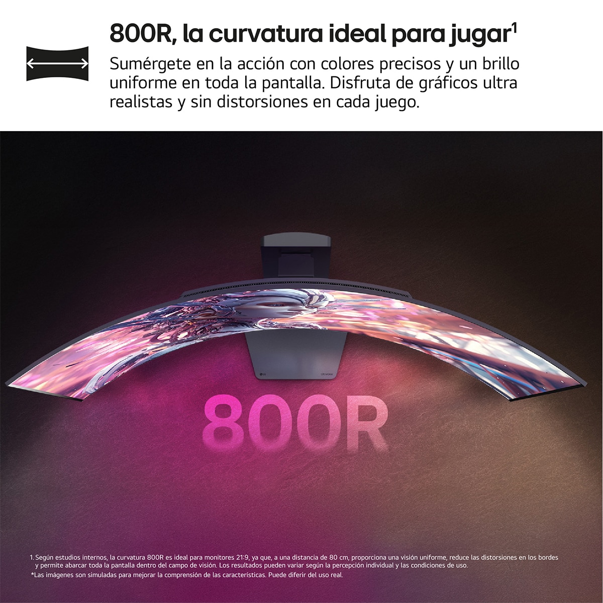 Monitor PC Gaming curvo 113cm (45") LG UltraGear OLED 45GX90SA, 240Hz, QHD, con Smart TV LG webOS AI Gris-9