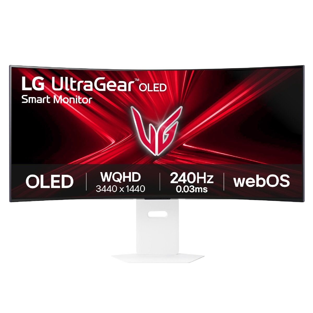 Monitor PC Gaming curvo 99cm (39") LG UltraGear OLED 39GX90SA, 240Hz, QHD con Smart TV LG webOS AI Blanco-1