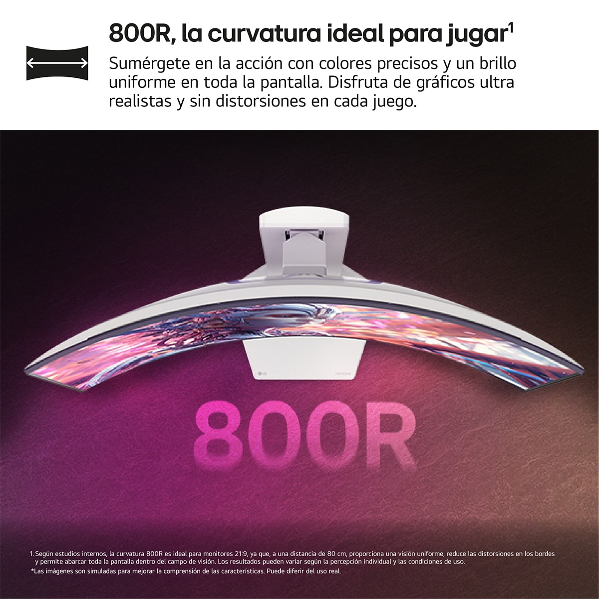 Monitor PC Gaming curvo 99cm (39") LG UltraGear OLED 39GX90SA, 240Hz, QHD con Smart TV LG webOS AI Blanco-9