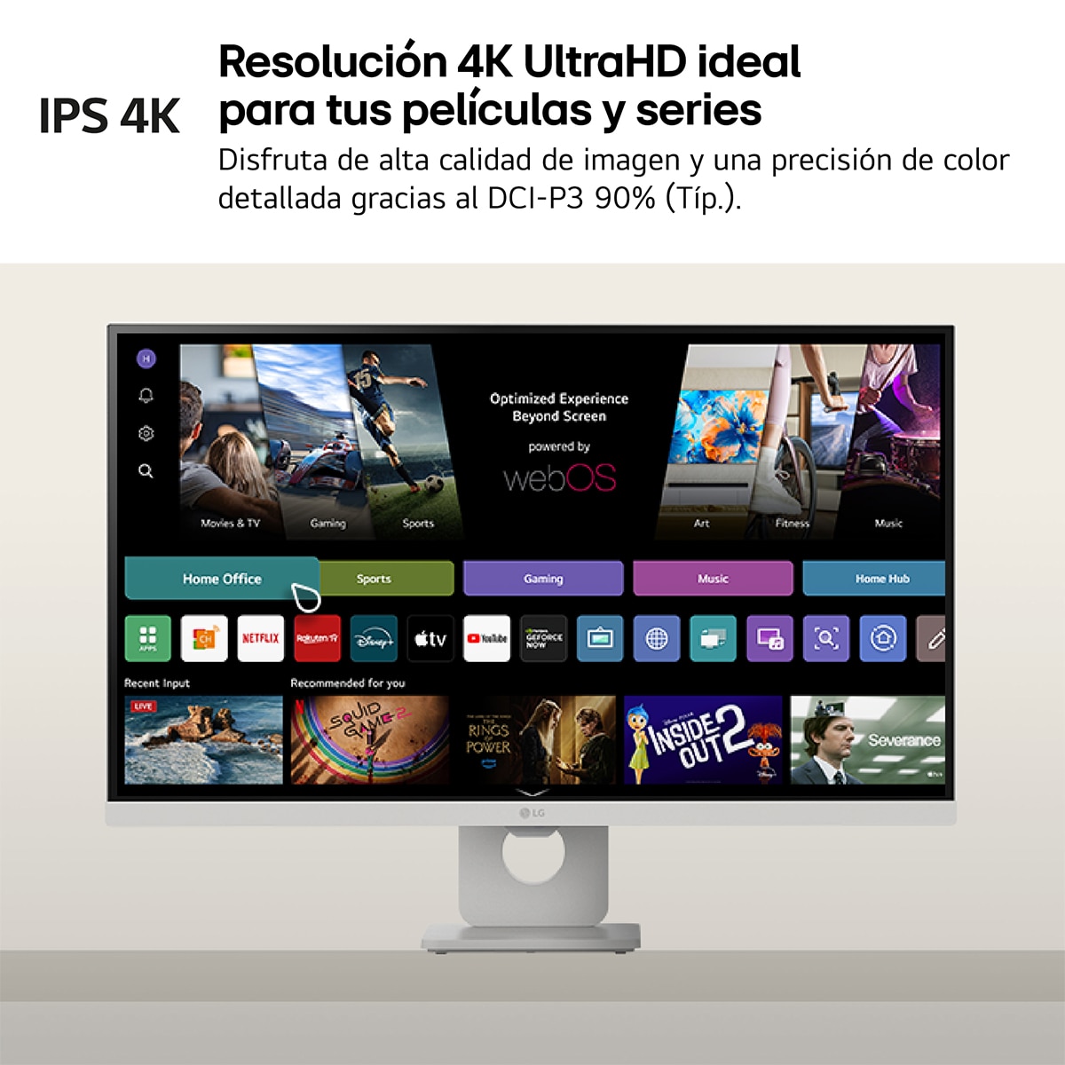 Monitor PC 68cm (27") LG Smart Monitor 27U731SA-W, 60 Hz, UHD 4K Blanco-6