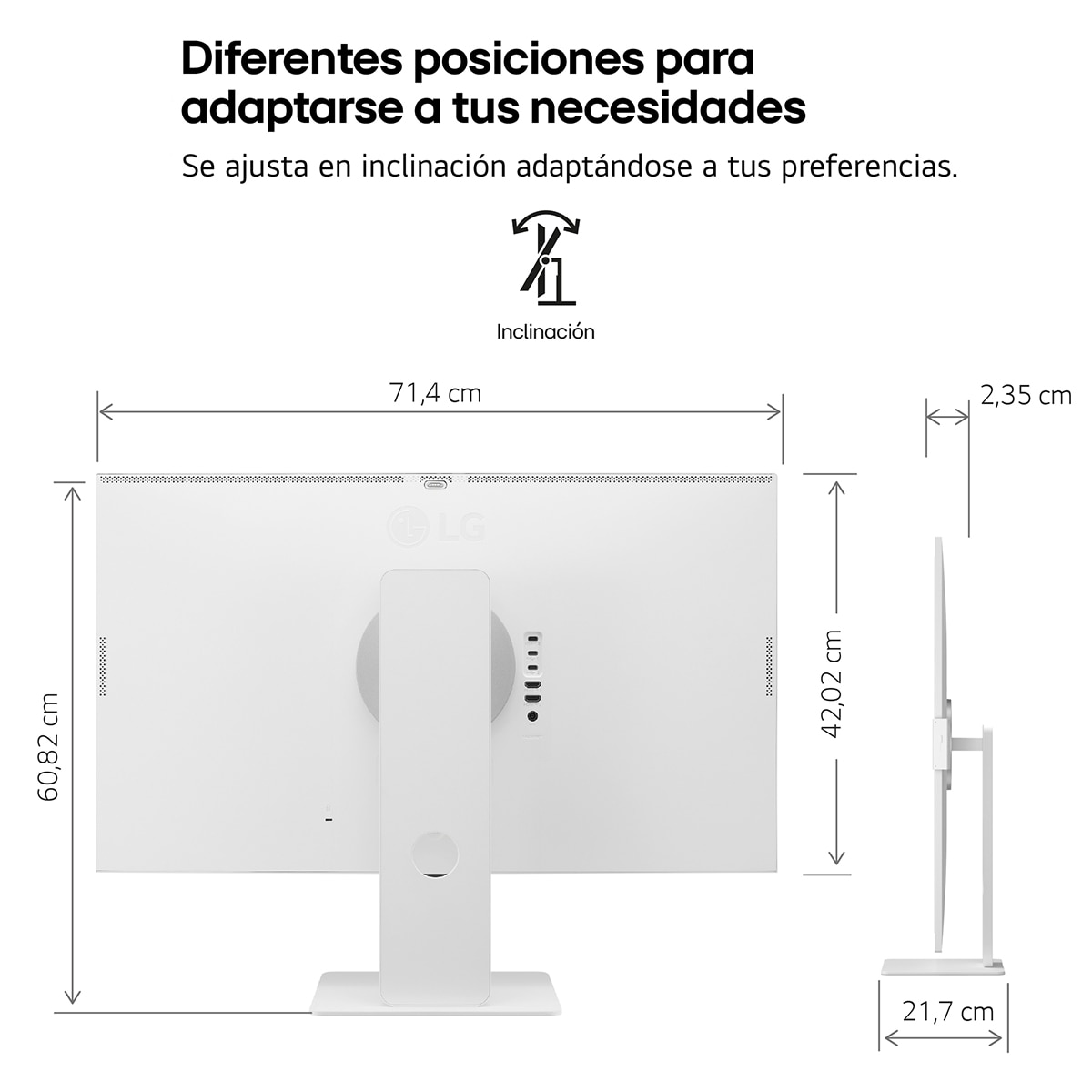 Monitor PC 80cm (32") LG Smart Monitor 32U850SA-W, 60 Hz, UHD 4K Blanco-14