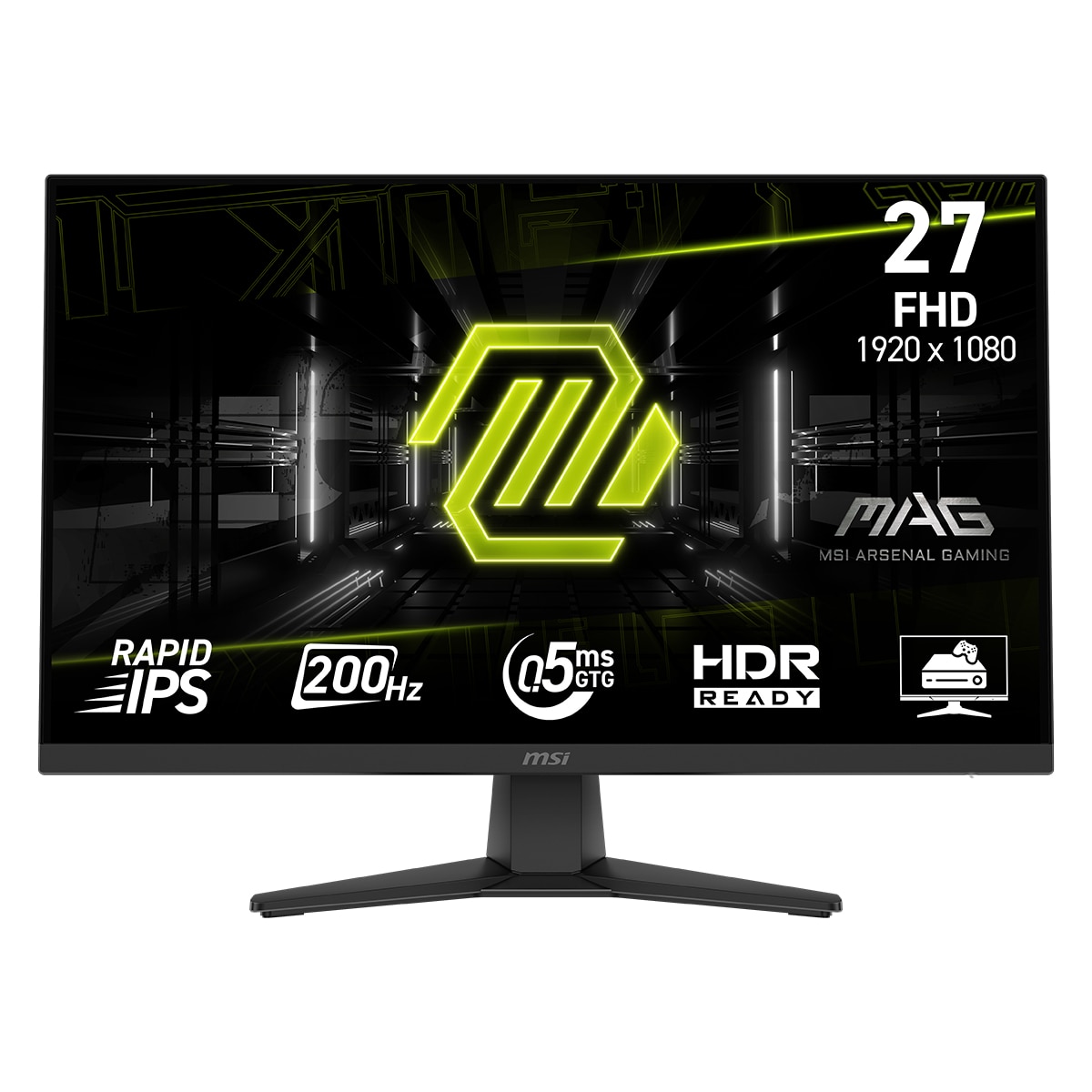 Imagen 0 de Monitor PC Gaming 68,58 cm (27") MSI MAG 272F, 200 Hz, Rapid IPS, Full HD, Modo consola