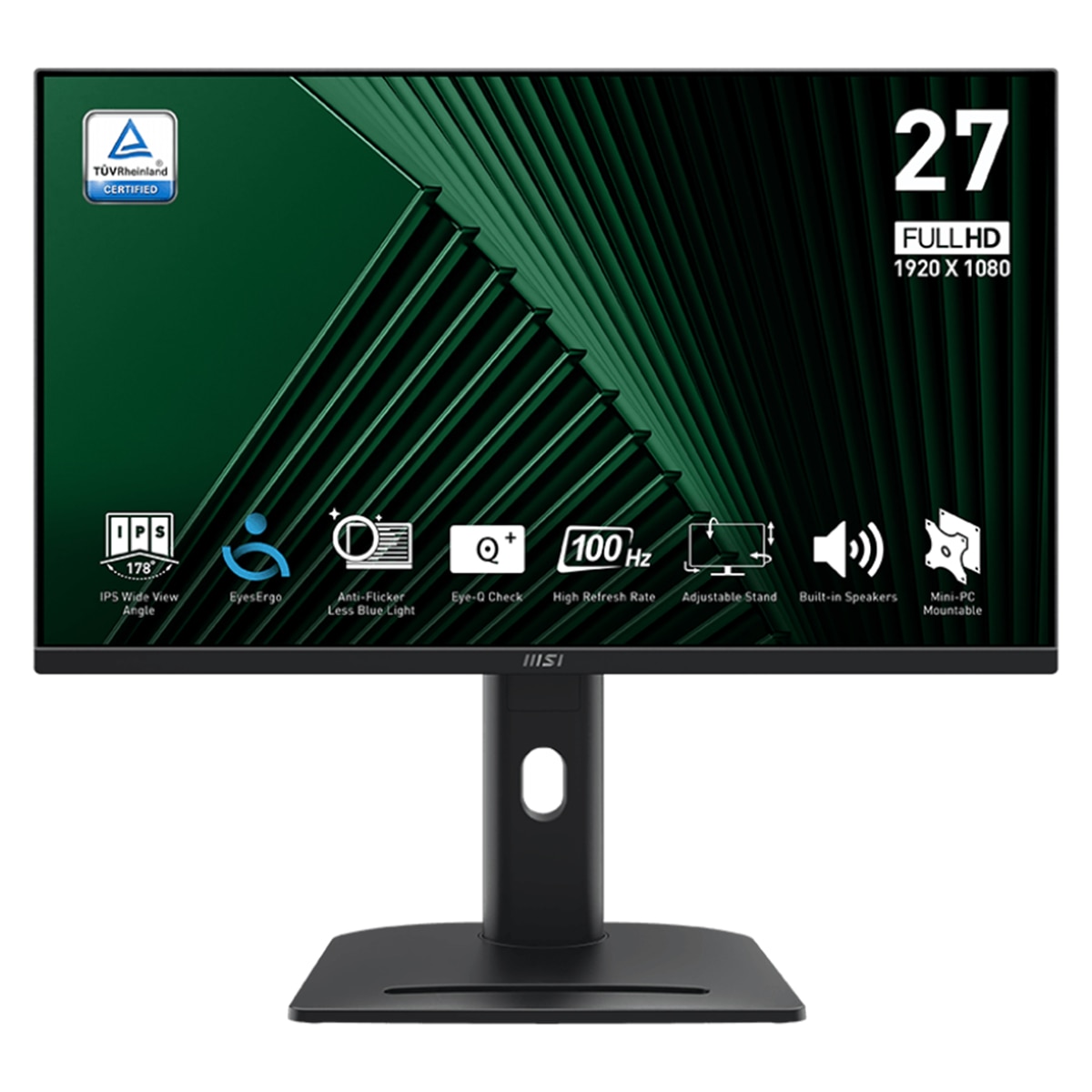 Imagen 0 de Monitor PC 68,58 cm (27") MSI MP275PG, 100 Hz, Full HD, Ajustable, IPS con altavoces