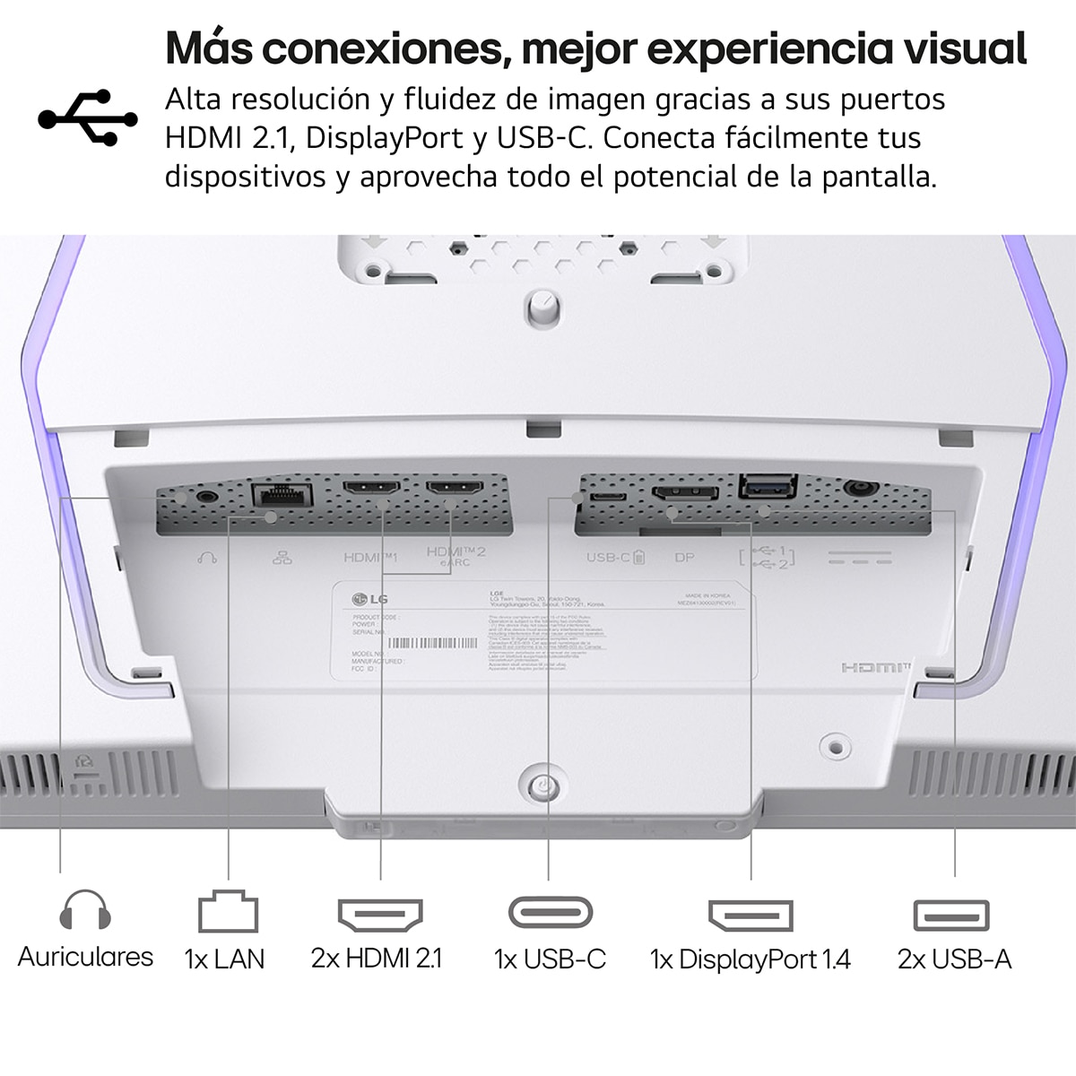 LG Smart Monitor Swing, 32'', serie gaming, 4K UHD, 144 Hz, 1ms, webOS 24, peana Swing portátil y flexible, Mando Magic Pointer Remote Blanco-13