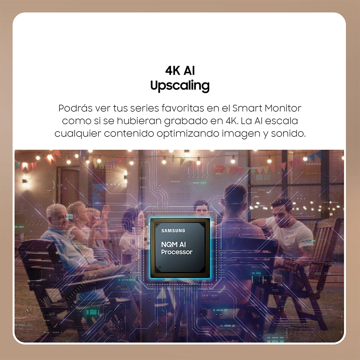 Monitor PC 81,28cm (32") Samsung Smart Monitor M8-M80F-LS32FM801UUXEN, 60 Hz UHD 4K, Funciones Smart Blanco-4