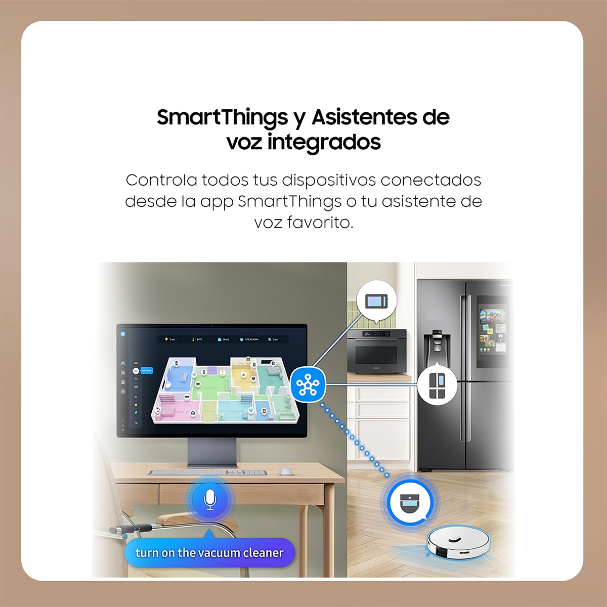 Monitor PC 81,28cm (32") Samsung Smart Monitor M8-M80F-LS32FM801UUXEN, 60 Hz UHD 4K, Funciones Smart Blanco-6