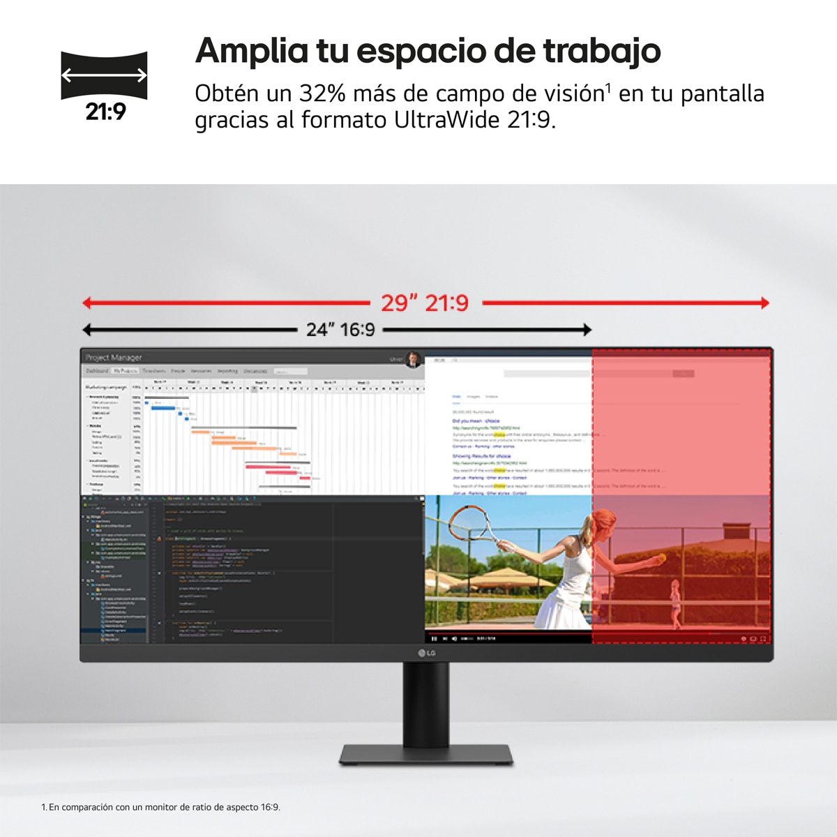 Monitor PC 86,36cm (34") LG 34U511A, 100 Hz, UltraWide Full HD Negro-3