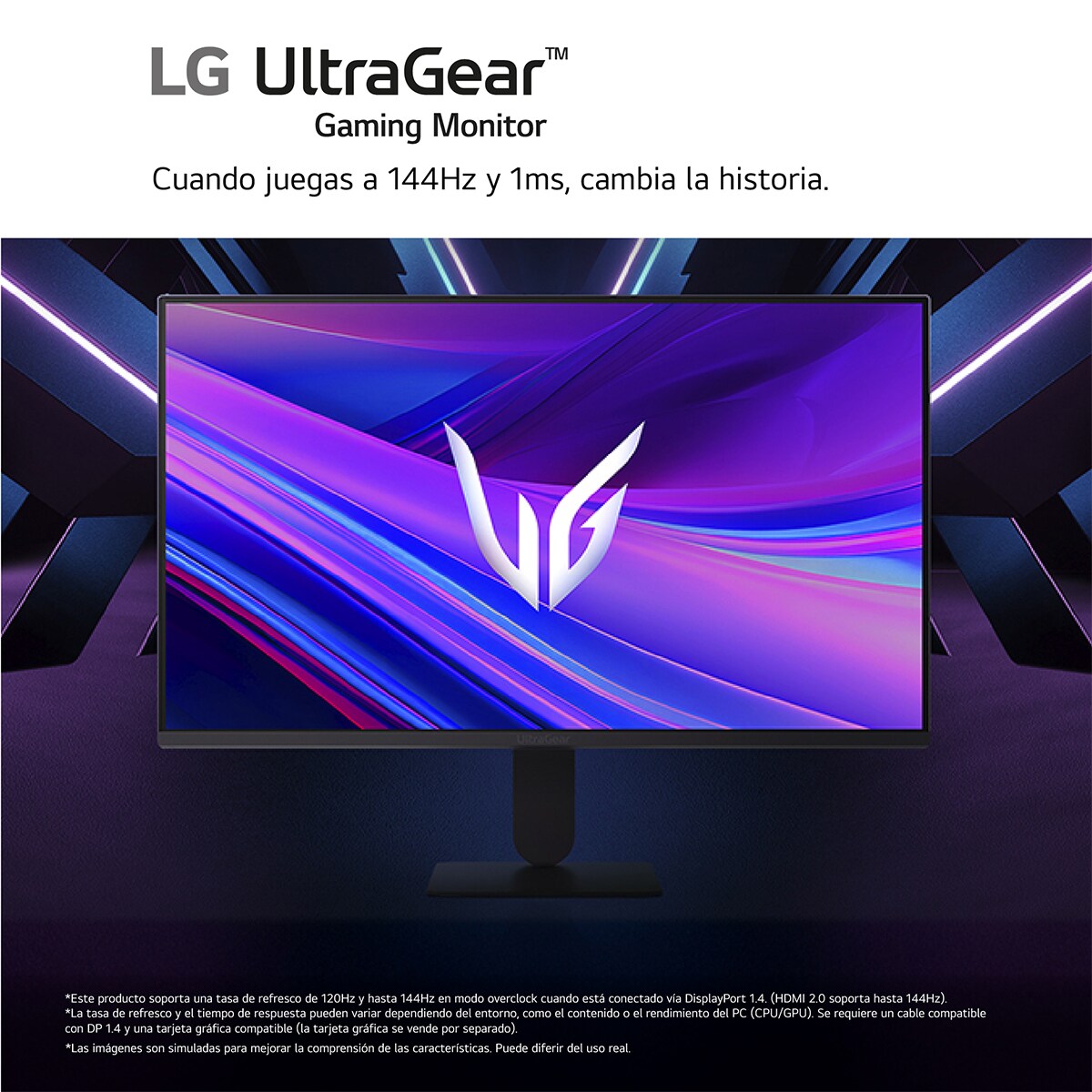 Monitor PC Gaming 60,4 cm (23,8") LG UltraGear 24G411A-B, 144 Hz, Full HD, AMD FreeSync Gris-13