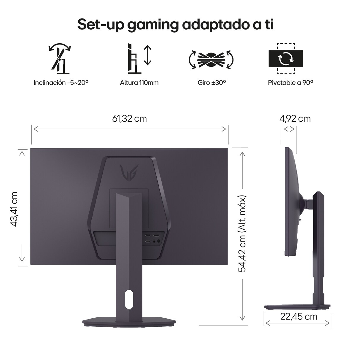 Monitor PC gaming 68 cm (27") LG Ultragear 27G610A, 200 Hz, QHD, IPS, AMD FreeSync Premium Gris-14