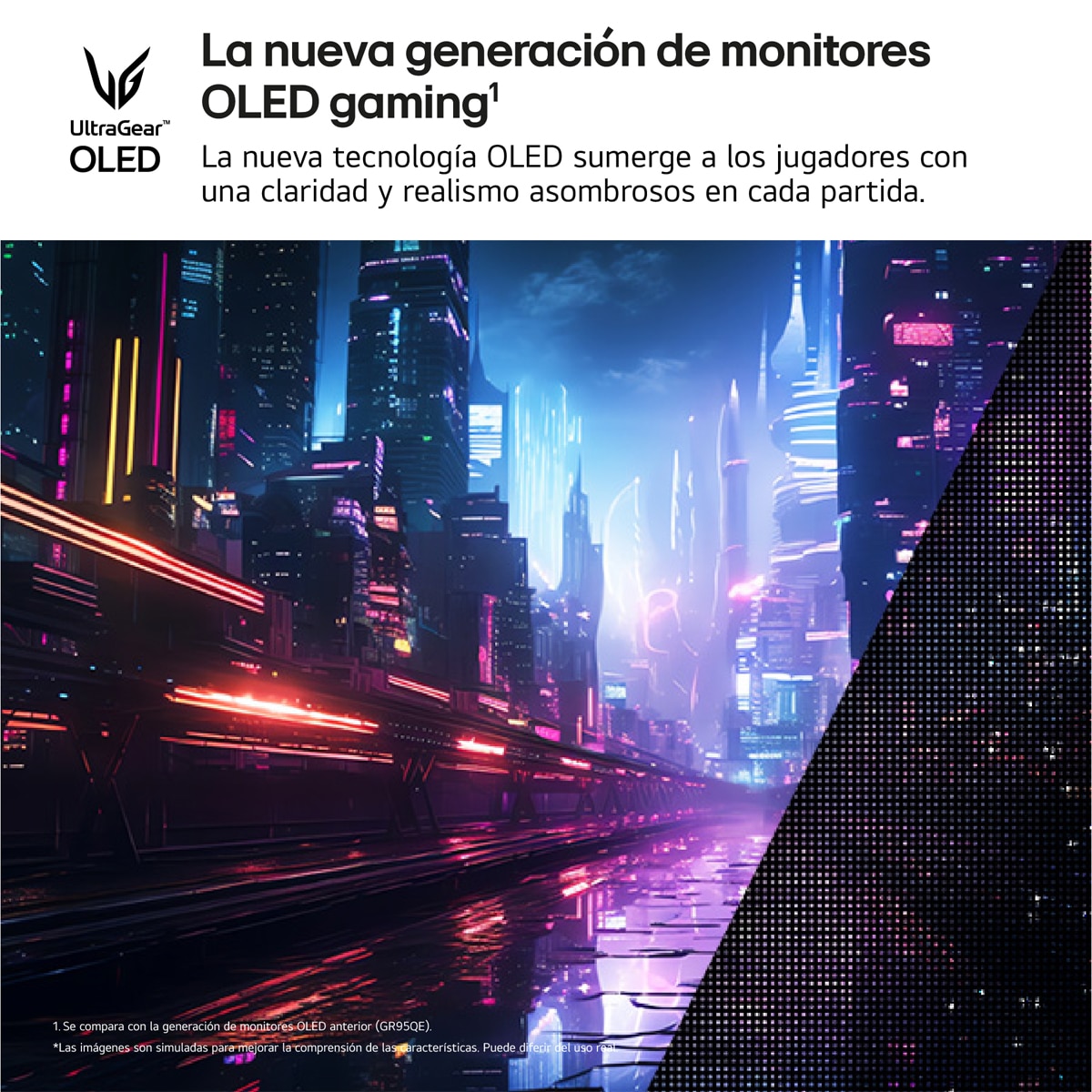 Monitor PC gaming 68 cm (27") LG Ultragear 27GX704A, 240 Hz, QHD, OLED, AMD FreeSync Premium Pro Gris-3