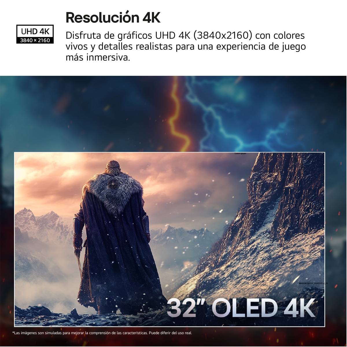 Monitor PC gaming 80 cm (32") LG Ultragear 32GX850A, 165 Hz, UHD, OLED, AMD FreeSync Premium Pro - Gris Gris-5