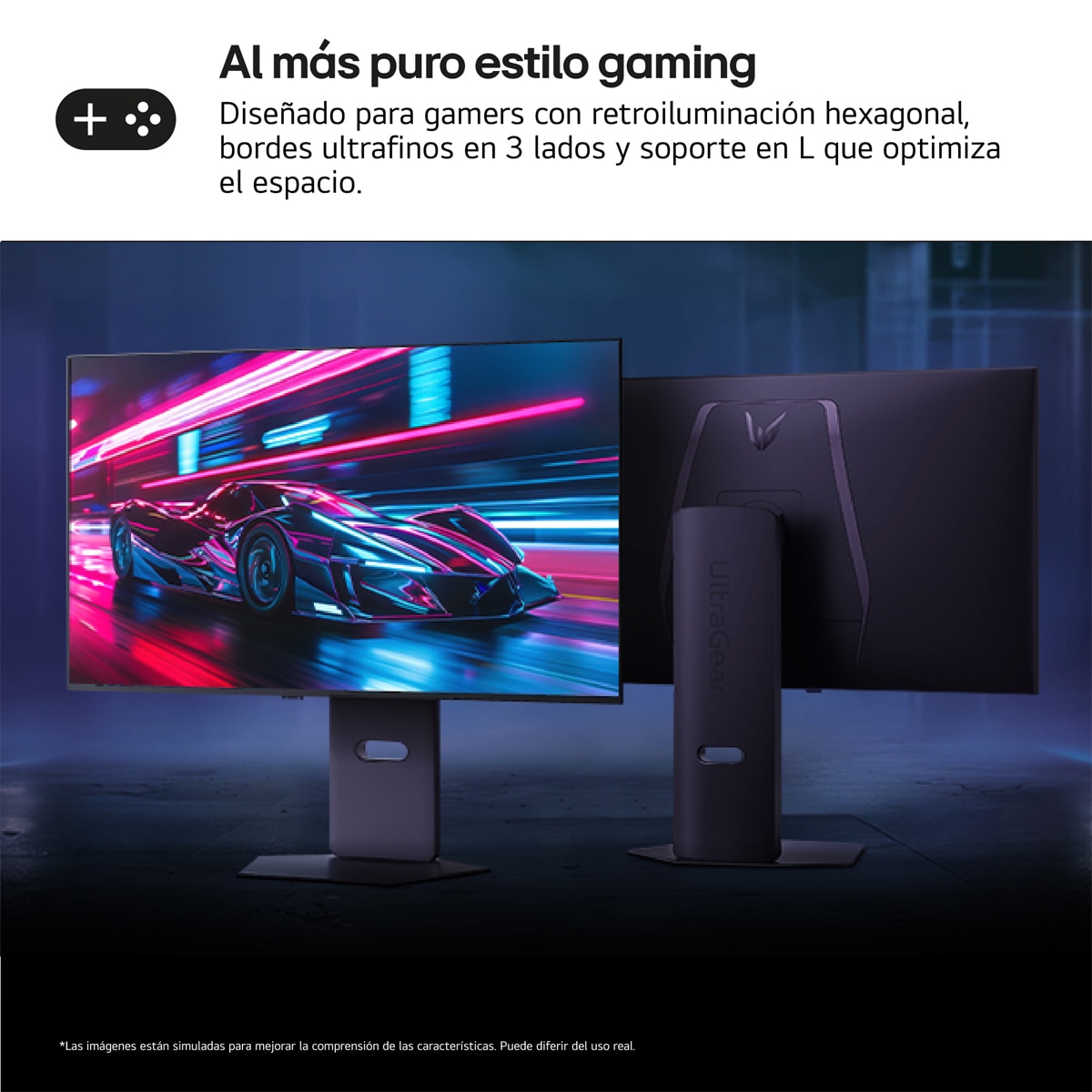 Monitor PC gaming 80 cm (32") LG Ultragear 32GX850A, 165 Hz, UHD, OLED, AMD FreeSync Premium Pro - Gris Gris-10