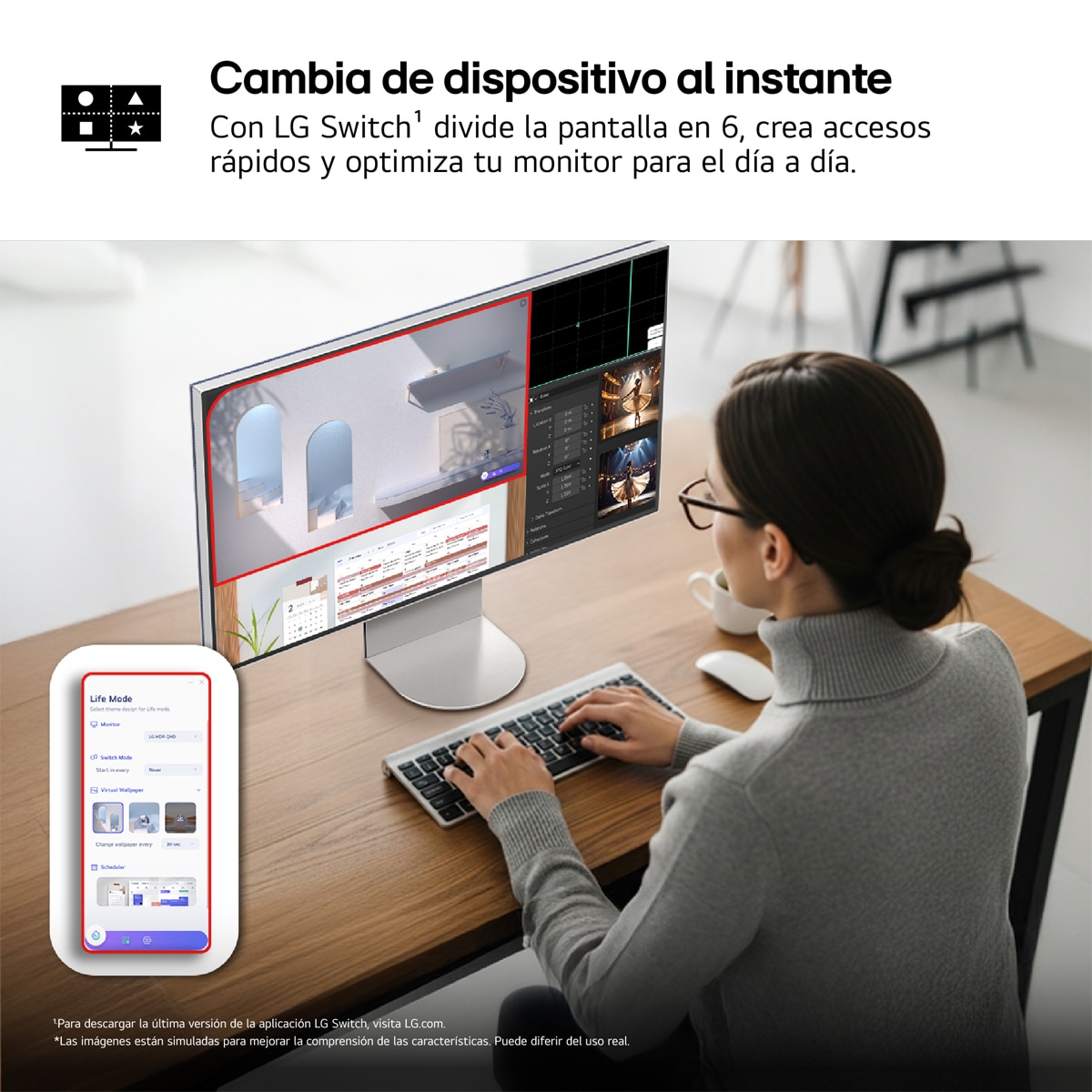 Monitor PC 80 cm (32") LG ULTRAFINE 32U990A, 60 Hz, 6K, IPS Plata-12