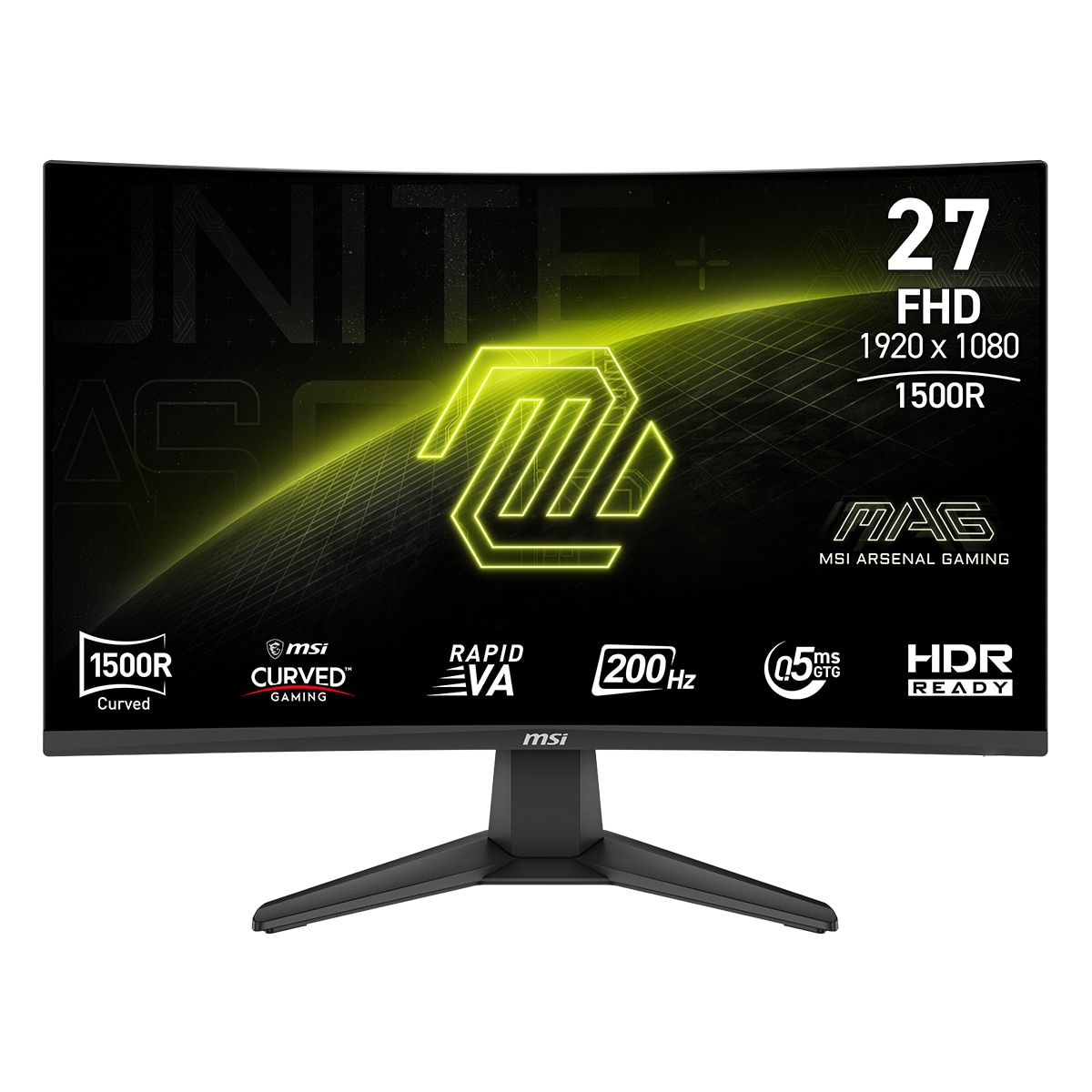 Imagen 0 de Monitor PC Gaming curvo 69 cm (27") MSI MAG 276CF E20, 200 Hz, Rapid VA, Full HD