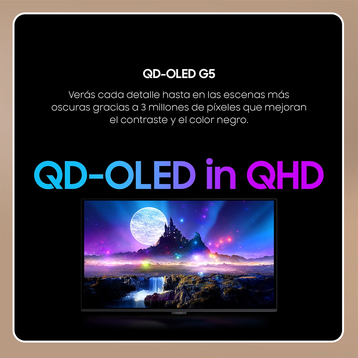 Monitor PC Gaming 68,6cm (27") Samsung Odyssey G5 G50SF, 180Hz, QHD OLED, FreeSync, G-SYNC, HDR10 3