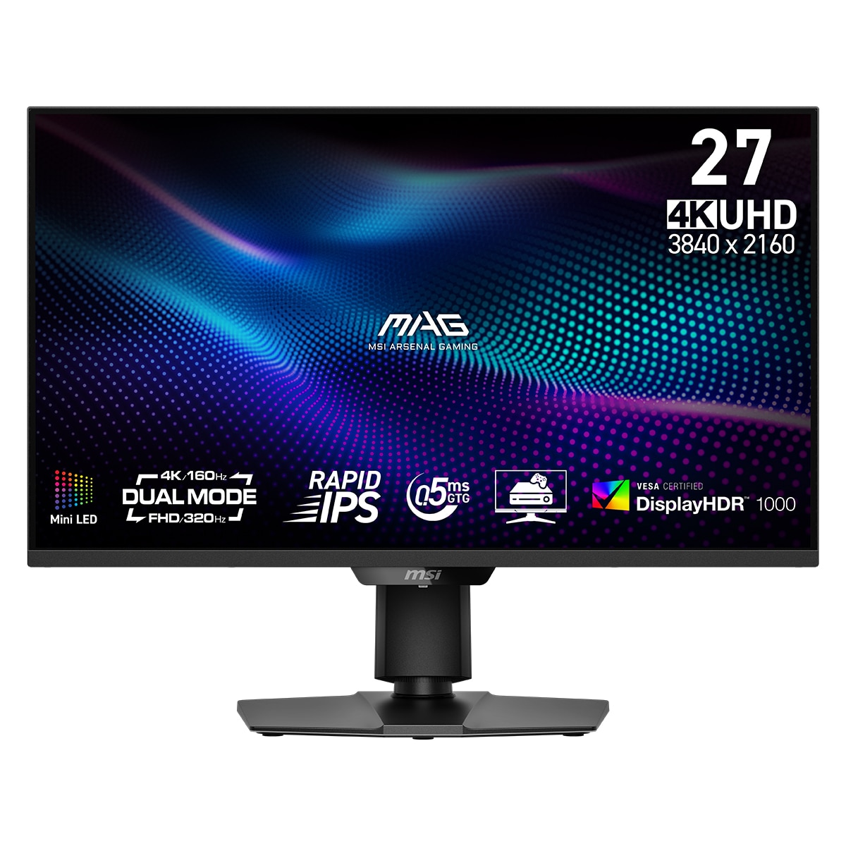 Imagen 0 de Monitor PC Gaming 80cm (27") MSI MAG 274UPDF E16M, 320 Hz, UHD 4K