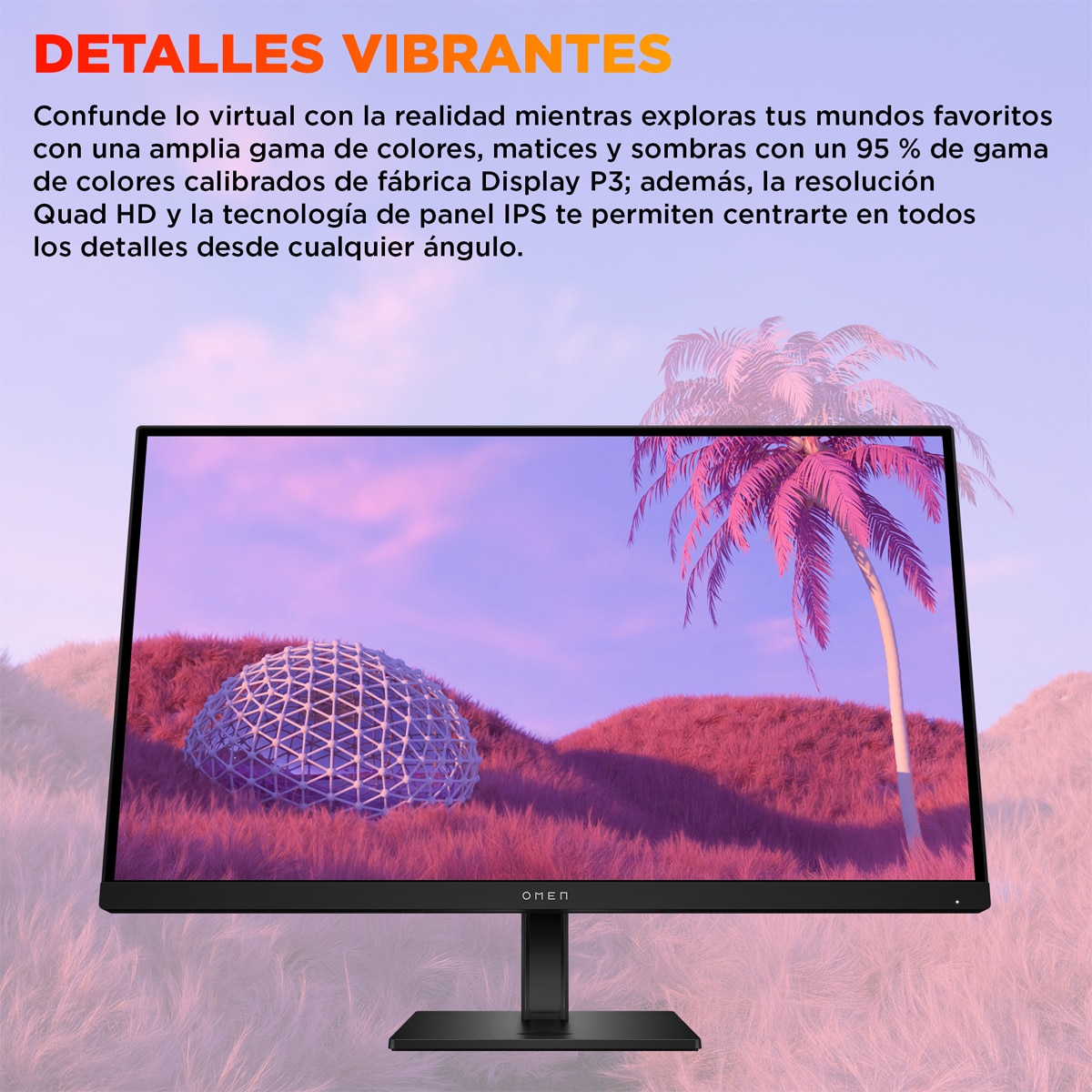Monitor PC Gaming 68,5cm (27") HP OMEN 27q G2, 180Hz, QHD, AMD FreeSync Negro-7