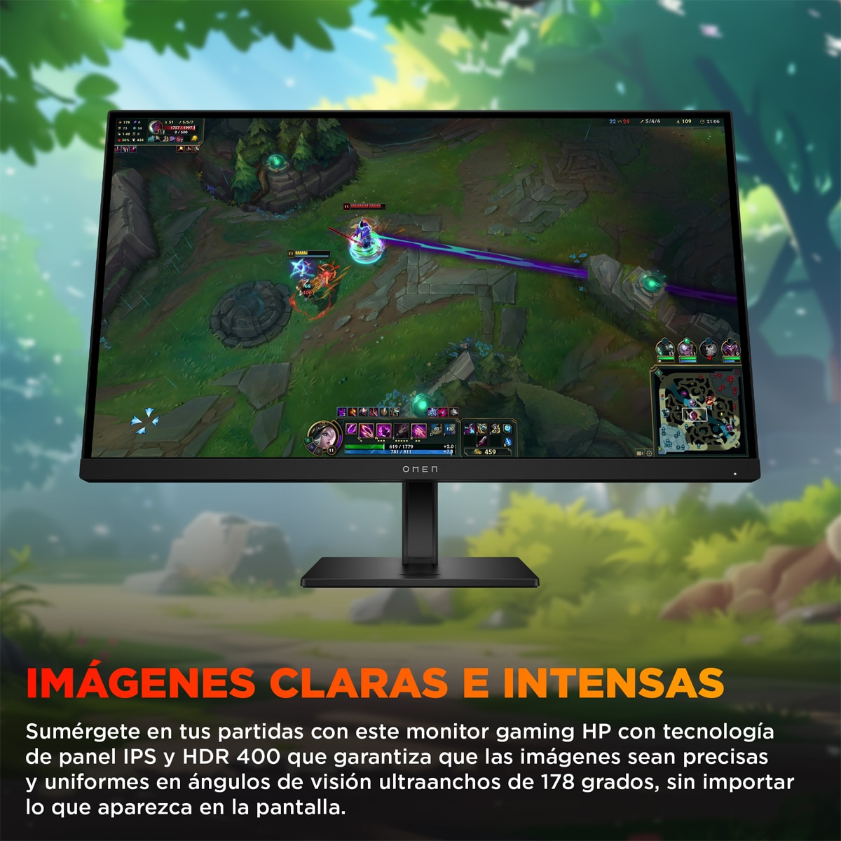 Monitor PC Gaming 68,5cm (27") HP OMEN 27q G2, 180Hz, QHD, AMD FreeSync Negro-9